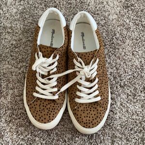 Madewell Side Walk Low-Top Calf Hair Sneakers